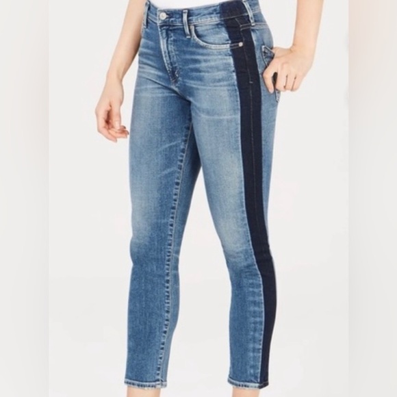 Citzens of Humanity Jeans Womens 27 Rocket Crop High Rise Skinny Western Rodeo - Picture 1 of 14